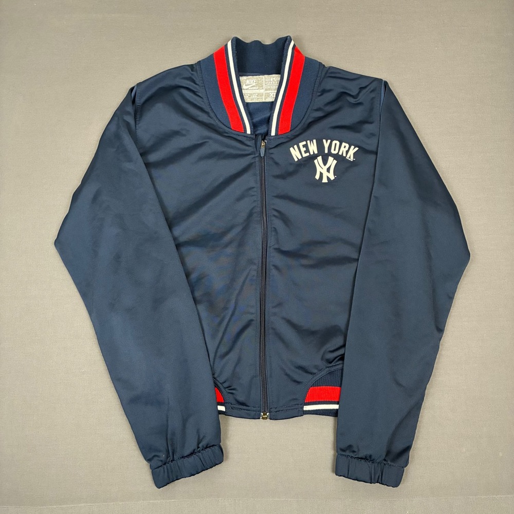 VTG Nike Sportswear Navy Blue New York Yankees Track Jacket Men's Size Medium